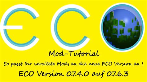 Eco Mod Tutorial 💡 Mods An Die Aktuelle Eco Version Anpassen Youtube