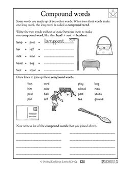 Try the arts worksheets with your young artist. 2nd grade Reading, Writing Worksheets: Compound words #1 ...