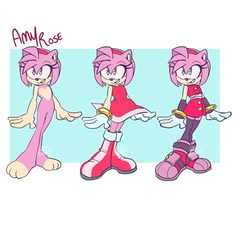 Classic Amy Rose Sonic The Hedgehog Art Print Rededuct Com