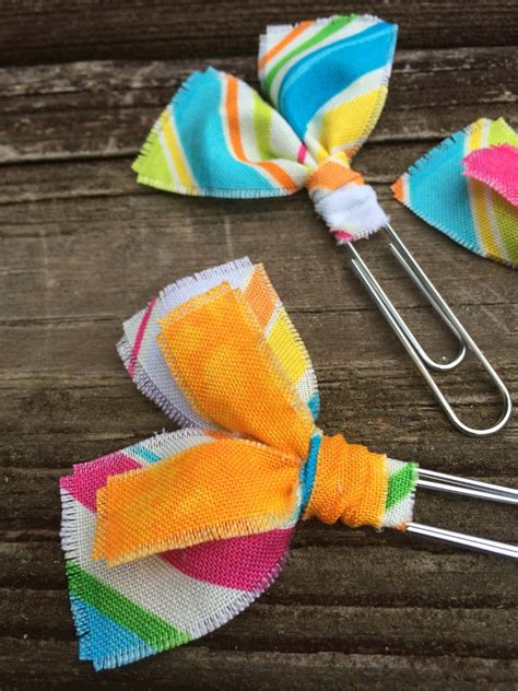 Fabric Clips Colorful Diagonal Stripes Planner By Berrysweetplans