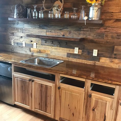 Live Edge Kitchen Counter Made From 2 10s Cabin Kitchen Rustic Counter