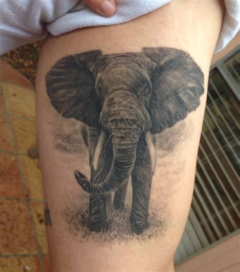 Traditional Elephant Tattoo