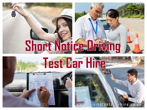 Short Notice Driving Test Car Hire