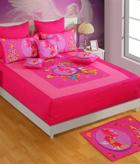 Our beds for kids provide optimum comfort while also offering an attractive sleeping space. Swayam Double Digital Print Kids Bed sheet with 2 pillow ...