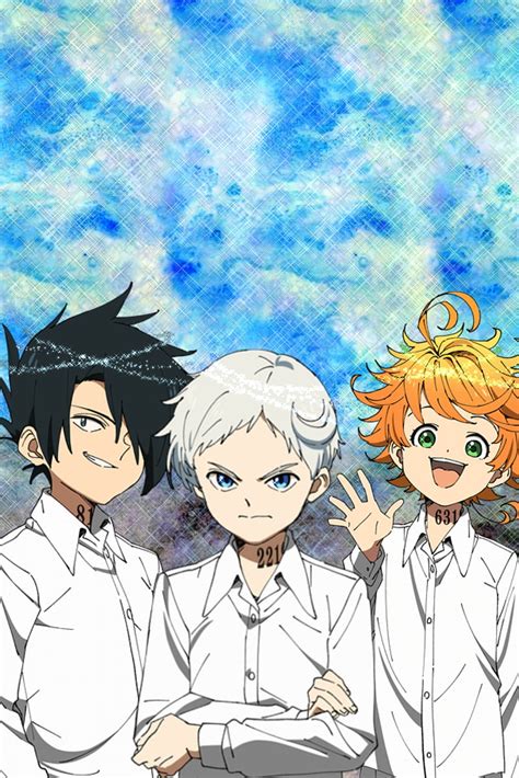 1080p Free Download Ray Norman And Emma Anime The Promised Neverland Hd Phone Wallpaper