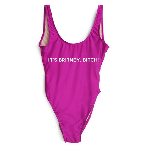 Its Britney Bitch Swimsuit Women Sexy Jumpsuits Rompers Ladies