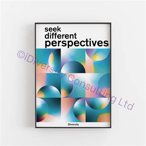 Seek Different Perspectives Poster