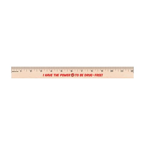 6 Inch Natural Wooden Ruler Primo Prevention