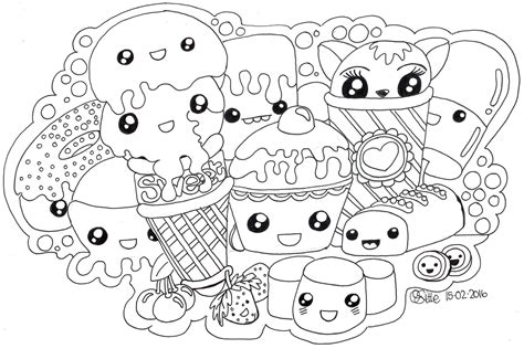 Cute Kawaii Food Coloring Pages Posted By Ryan Anderson