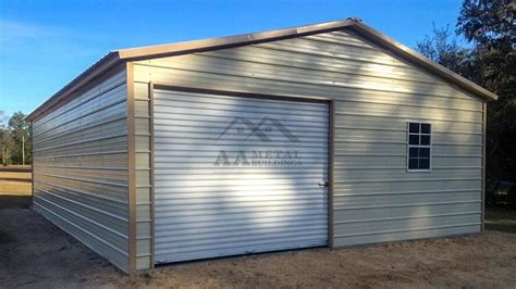 24x35 Enclosed Metal Garage Strong Durable Garages With Endless