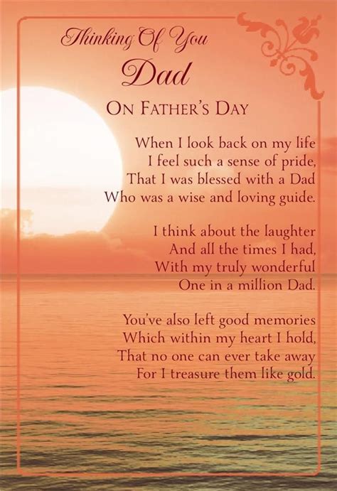 Fathers Day Graveside Bereavement Memorial Cards Variety Dad In