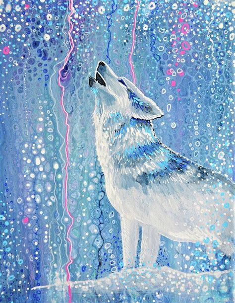 Winter Painting Winter Wolf Song By Melissa Hood Winter Wolves