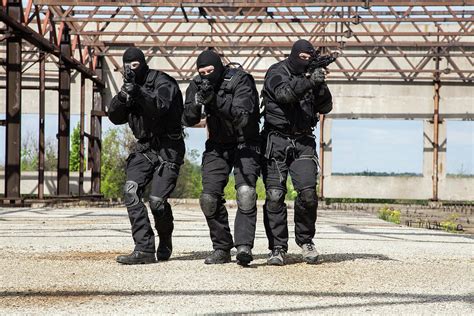 Special Forces Operators In Black Photograph By Oleg Zabielin Fine