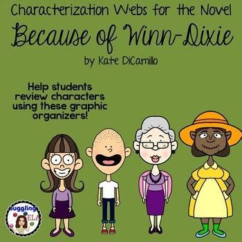 10 Characterization Webs For The Book Because Of Winn Dixie By Kate