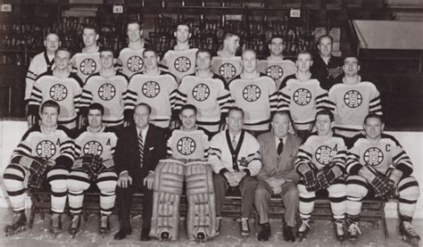 Boston Bruins Team Photo 1956 Hockeygods
