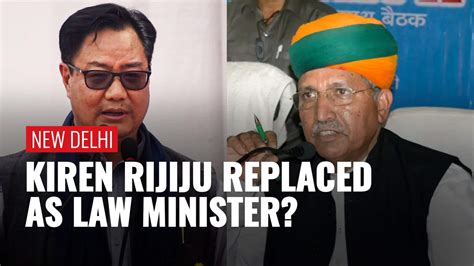 Kiren Rijiju Replaced By Arjun Ram Meghwal As Law Minister Shifted To