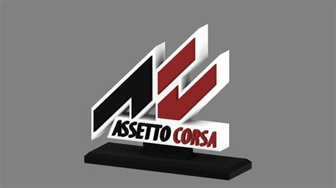 Assetto Corsa Logo 3D Model 3D Printable CGTrader