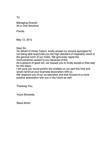 48 Useful Apology Letter Templates And Sorry Letter Samples