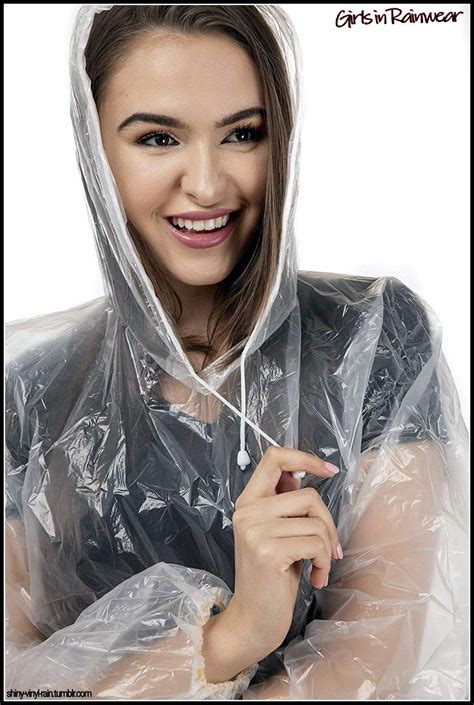 Girls In Plastic Rainwear Rain Wear Rain Fashion Rainwear Girl