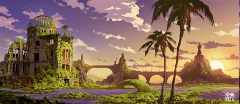 Daily additions of new, awesome, hd anime wallpapers for desktop and phones. anime, Landscape, Fantasy Art Wallpapers HD / Desktop and ...