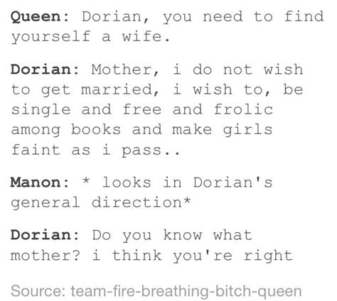 Dorian And Manon Throne Of Glass Throne Of Glass Quotes Throne Of Glass Books