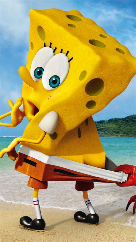 1080x1920 Spongebob Crab Funny Iphone 7 6s 6 Plus And Pixel Xl One Plus 3 3t 5 Wallpaper