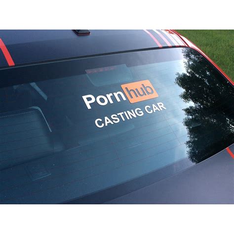 Pornhub Casting Car Stickers Window Funny Adult Diecut Vinyl Decal