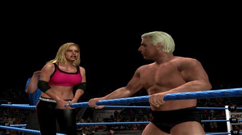 Smackdown Vs Raw 2007 Ric Flair Low Blow On Ropes To All Divas YouTube