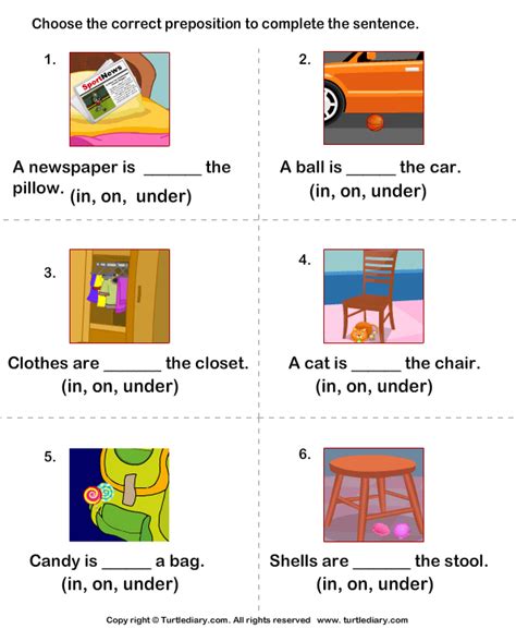 This unit features worksheets and other resources for teaching. Write Prepositions to Complete each Sentence Worksheet ...