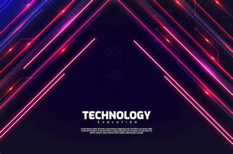 Free Vector Abstract Neon Lights Background Design