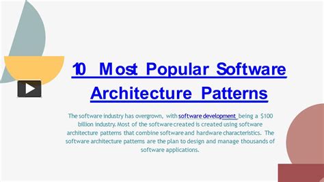 Ppt 10 Most Popular Software Architecture Patterns Powerpoint