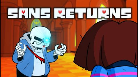 After Being Defeated Sans Returns Undertale Fan Game Youtube