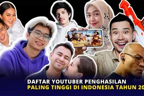 Ini Dia Daftar Youtuber Berpenghasilan Paling Tinggi Di Indonesia Tahun