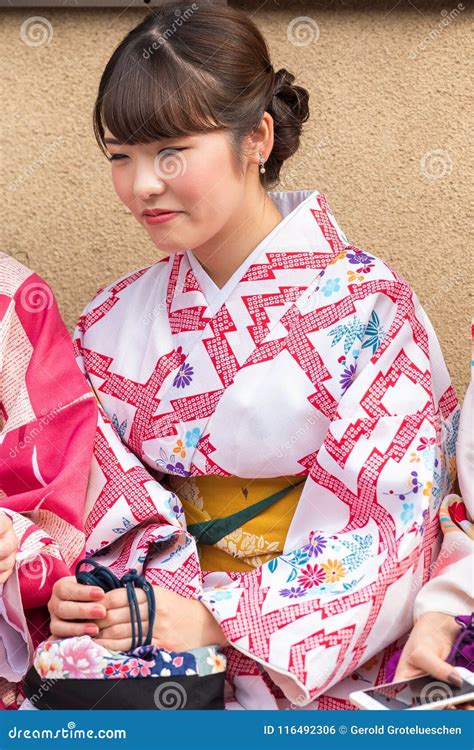 Kyoto Japan November 7 2017 Portrait Of A Japanese Girl In A
