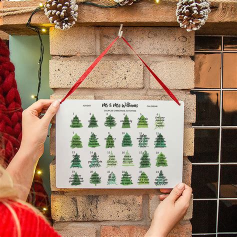 Personalised Mr And Mrs Reusable Advent Calendar By Ellie Ellie
