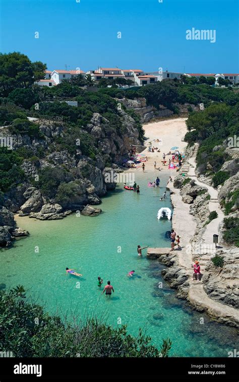 Calan Forcat Beach Menorca Balearics Spain Stock Photo Alamy