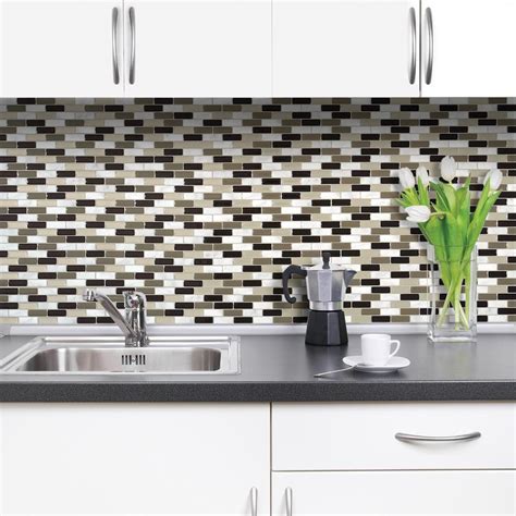 Modern kitchen backsplash these days options distinctive tiles with actual modern kitchen 24 photos gallery of: Smart Tiles Murano Stone 10.2 in. W x 9.10 in. H Peel and ...