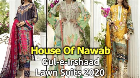 Latest Stylish House Of Nawab Gul E Irshaad Lawn Summer Collection