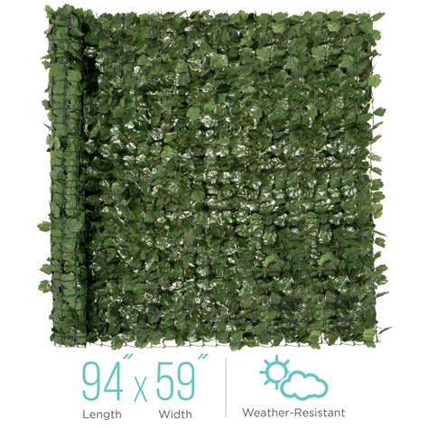 Best Choice Products 94x39in Artificial Faux Ivy Hedge Privacy Fence