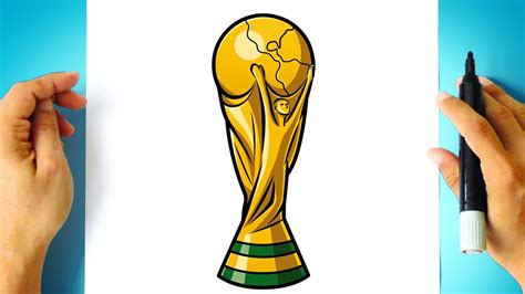 How To Draw The World Cup Trophy Youtube