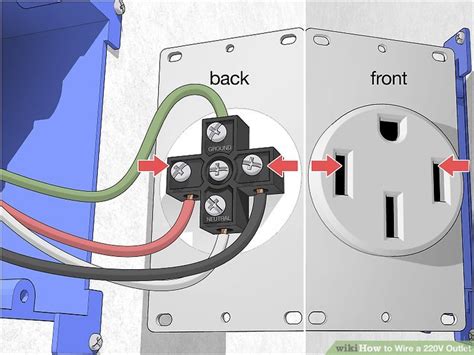 How To Wire A 220v Outlet With Pictures Wikihow