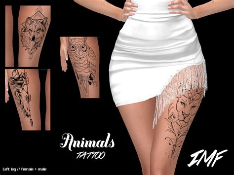 Imf Tattoo Animals By Izziemcfire At Tsr Sims 4 Updates