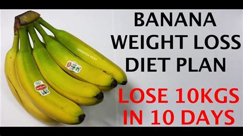 Bananadiet Lose10kgin10days Banana Diet Plan For Weight Loss B Lose 10kg In 10 Days