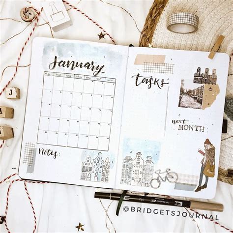21 Unique January Bullet Journal Ideas You Have To Try Kokumber