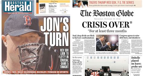 Did The Boston Herald Notice That The Shutdown Is Over Boston Magazine