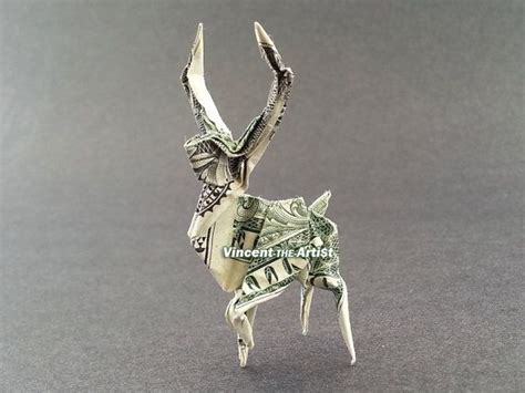 Deer Money Origami Reindeer Buck Stag Elk Dollar Origami Money