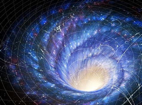 Artwork Of A Galaxy As Whirlpool In Space Stock Image F0041256