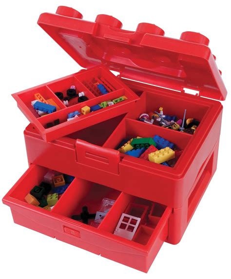 Shopping For Lego Minifigures Storage Case Large Red