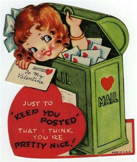 Pin By Carol Blizard On Be Mine Valentines Cards Vintage Valentines