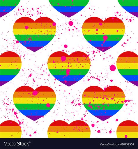 seamless pattern with bright pride lgbt royalty free vector